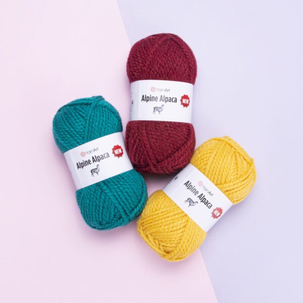 skeins of yarn art alpine alpaca
