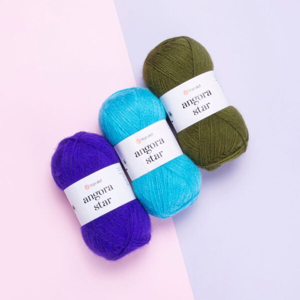 a skein of yarn art angora star