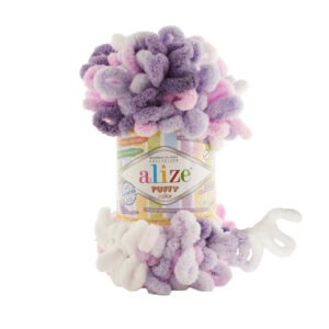 a skein of alize puffy color